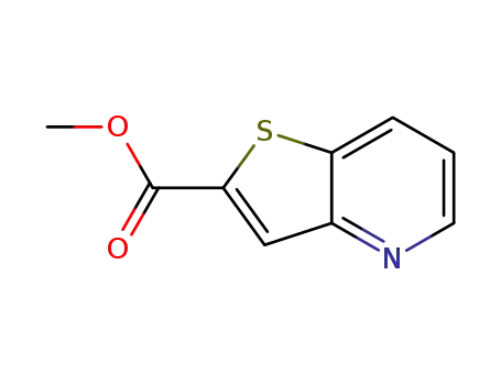 Molecular Structure of 478149-02-9 (Thieno[3,2-b]pyridine-2-carboxylic acid methyl ester)