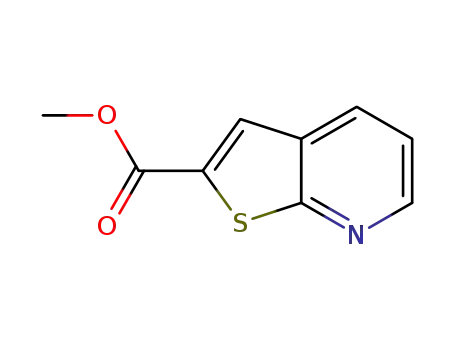 Molecular Structure of 154650-88-1 (methyl thieno[2,3-b]pyridine-2-carboxylate)