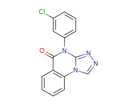 Molecular Structure of 67811-53-4 (4-(3-chlorophenyl)-[1,2,4]triazolo[4,3-a]quinazolin-5(4H)-one)
