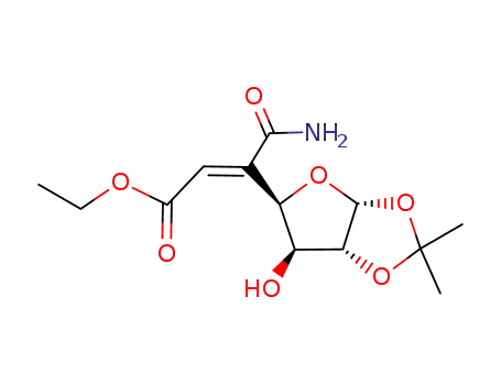 ethyl 5-carbamoyl-5,6-dideoxy-1,2-O-isopropylidene-α-D-xylo-hept-5-enofuranuronate