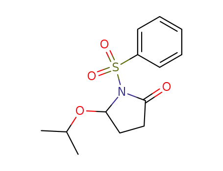 Molecular Structure of 111711-49-0 (5-(1-methylethoxy)-1-(phenylsulfonyl)pyrrolidin-2-one)