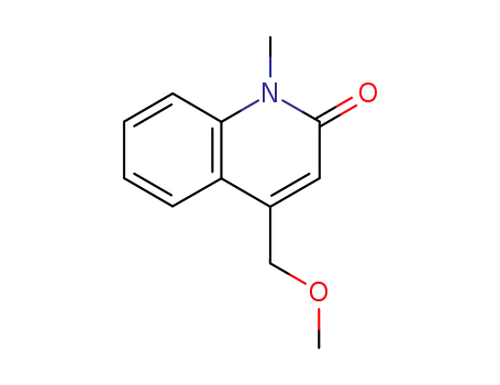 Molecular Structure of 111724-88-0 (2(1H)-Quinolinone,4-(methoxymethyl)-1-methyl-(9CI))
