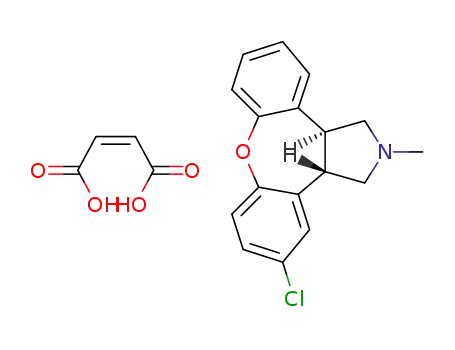 cis-5-chloro-2,3,3a,12b-tetrahydro-2-methyl-1H-dibenz[2,3:6,7]oxepino[4,5-c]pyrrole maleate