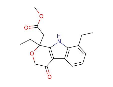 1,8-DIETHYL-1,3,4,9-TETRAHYDRO-4-OXO-PYRANO[3,4-B]INDOLE-1-ACETIC ACID METHYL ESTER