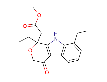 1,8- 디 에틸 -1,3,4,9- 테트라 하이드로 -4- 옥소-피 라노 [3,4-b] 인돌 -1- 아세트산 메틸 에스테르