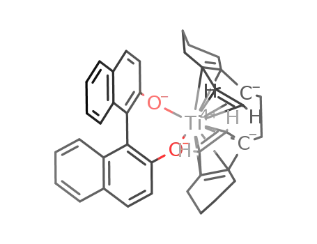 Molecular Structure of 143063-72-3 ((R,R)-ETHYLENEBIS-(4,5,6,7-TETRAHYDRO-1-INDENYL)-TITANIUM(IV)-(R)-(1,1'-BINAPHTHYL-2))