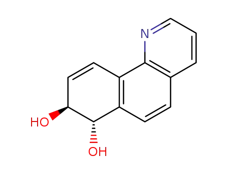 Molecular Structure of 113163-21-6 (BENZO(H)QUINOLINE-7,8-DIHYDRODIOL)
