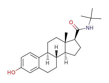 Molecular Structure of 151313-07-4 (3-hydroxyestra-1,3,5(10)-triene-17β-carboxylic acid tert-butylamide)