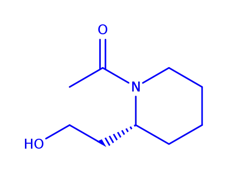 2-Piperidineethanol, 1-acetyl-, (R)- (9CI)