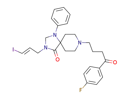 Molecular Structure of 124654-22-4 (N-(iodoallyl)spiperone)