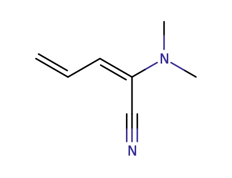 Molecular Structure of 62737-46-6 (2,4-Pentadienenitrile,2-(dimethylamino)-(9CI))