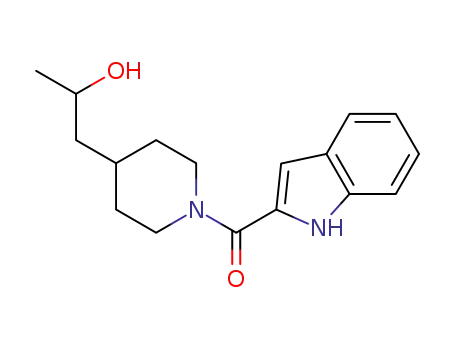 Molecular Structure of 1126084-46-5 (1-[1-(1H-indol-2-ylcarbonyl)piperidin-4-yl]propan-2-ol)