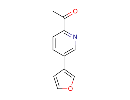 Molecular Structure of 1429099-40-0 (1-(5-(furan-3-yl)pyridin-2-yl)ethanone)