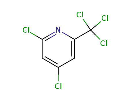 Molecular Structure of 1129-19-7 (2,4-Dichloro-6-(trichloromethyl)pyridine)
