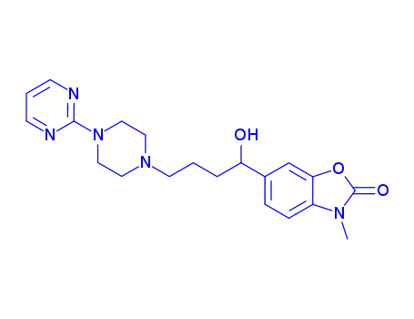 6-(1-Hydroxy-4-(4-(2-pyrimidinyl)-1-piperazinyl)butyl)-3-methyl-2(3H)-benzoxazolone