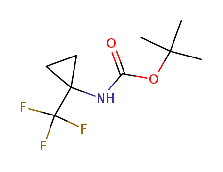 Molecular Structure of 902494-31-9 (TERT-BUTYL [1-(TRIFLUOROMETHYL)CYCLOPROPYL]CARBAMATE)