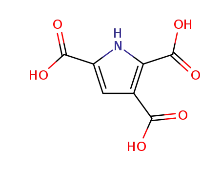Molecular Structure of 945-32-4 (1H-Pyrrole-2,3,5-tricarboxylic acid)
