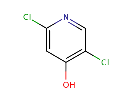 Molecular Structure of 343781-57-7 (2,5-Dichloro-4-hydroxypyridine)