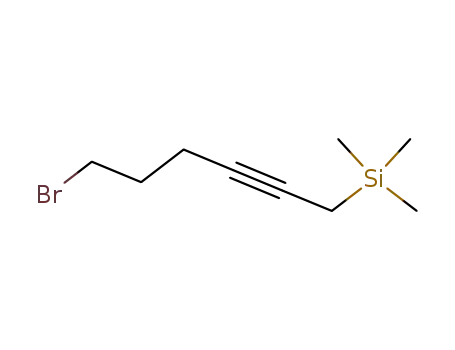 Molecular Structure of 112129-48-3 (Silane, (6-bromo-2-hexynyl)trimethyl-)