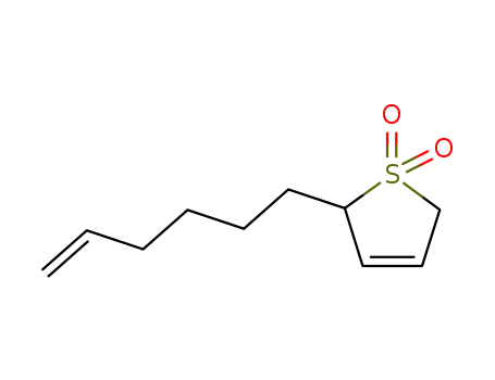 Molecular Structure of 97745-90-9 (2-Hex-5-enyl-2,5-dihydro-thiophene 1,1-dioxide)