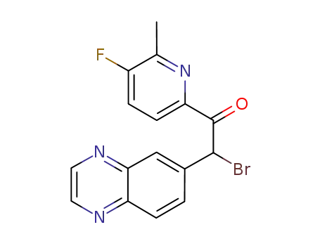 Ethanone, 2-broMo-1-(5-fluoro-6-Methyl-2-pyridinyl)-2-(6-quinoxalinyl)-