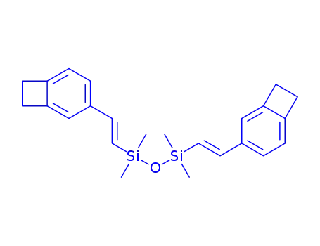 Molecular Structure of 168086-20-2 (1,3-bis(2-bicyclo[4.2.0]octa-1,3,5-trien-3-yl-ethenyl)-1,1,3,3-tetramethyldisiloxane)
