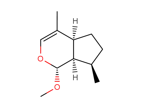 Molecular Structure of 19479-28-8 (Cyclopenta[c]pyran, 1,4a,5,6,7,7a-hexahydro-1-methoxy-4,7-dimethyl-, (1R,4aS,7R,7aR)-)