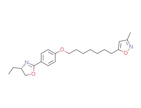 Isoxazole,5-[7-[4-[(4S)-4-ethyl-4,5-dihydro-2-oxazolyl]phenoxy]heptyl]-3-methyl-