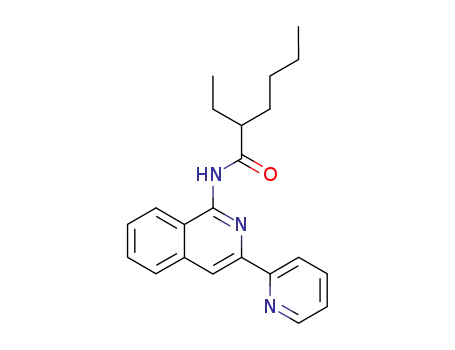 Molecular Structure of 112575-46-9 (2-ethyl-N-[3-(2-pyridinyl)-1-isoquinolinyl]hexanamide)