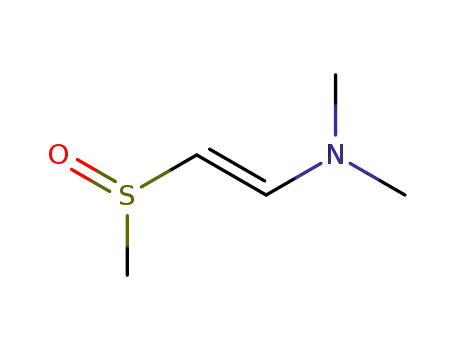 Molecular Structure of 111682-18-9 (Ethenamine, N,N-dimethyl-2-(methylsulfinyl)-, (E)- (9CI))