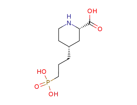 Molecular Structure of 118892-71-0 (cis-4-(3-phosphonoprop-1-yl)piperidine-2-carboxylic acid)