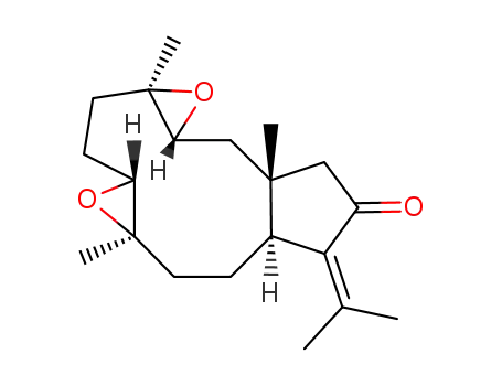3R,4R,7R,8R-diepoxy-13-keto-1R,11S-dolabell-12<sup>(18)</sup>-ene