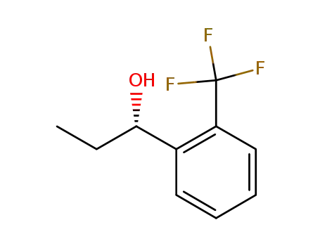 Molecular Structure of 1114384-60-9 ((S)-1-(2-(trifluoroMethyl)phenyl)propanol)