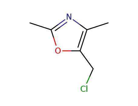 Molecular Structure of 885061-06-3 (5-(CHLOROMETHYL)-2,4-DIMETHYLOXAZOLE)