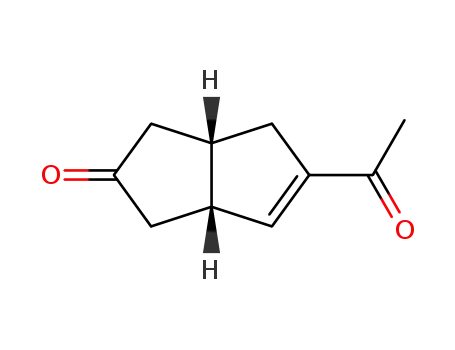 Molecular Structure of 112755-96-1 (2(1H)-Pentalenone, 5-acetyl-3,3a,4,6a-tetrahydro-, cis- (9CI))