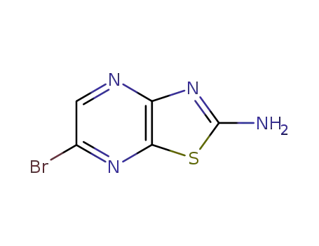 Molecular Structure of 112342-72-0 (2-AMINO-6-BROMOTHIAZOLO[4,5-B]PYRAZINE)
