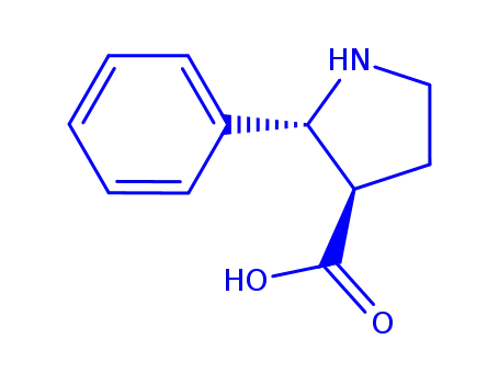 Molecular Structure of 1241681-66-2 ((2S,3S)-2-PHENYL-PYRROLIDINE-3-CARBOXYLIC ACID)