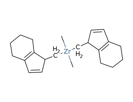 Molecular Structure of 112243-80-8 (RAC-ETHYLENEBIS(4,5,6,7-TETRAHYDRO-1-INDENYL)DIMETHYLZIRCONIUM(IV))