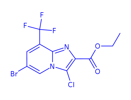 Ethyl 6-broMo-3-chloro-8-(trifluoroMethyl)iMidazo[1,2-a]pyridine-2-carboxylate(1121056-78-7)