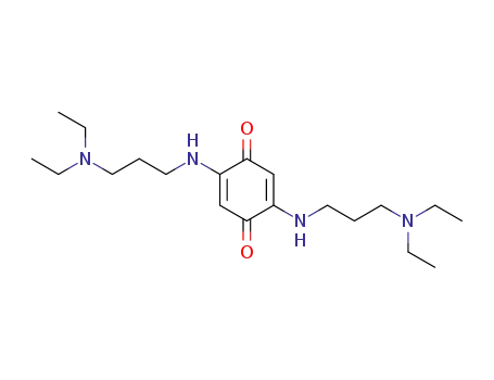 Molecular Structure of 1245-79-0 (2,5-bis{[3-(diethylamino)propyl]amino}cyclohexa-2,5-diene-1,4-dione)