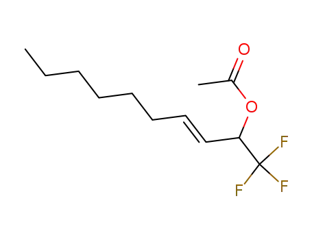 Molecular Structure of 120596-35-2 (Acetic acid (E)-1-trifluoromethyl-non-2-enyl ester)