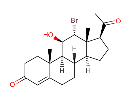 11beta-Hydroxy-12alpha-bromoprogesterone