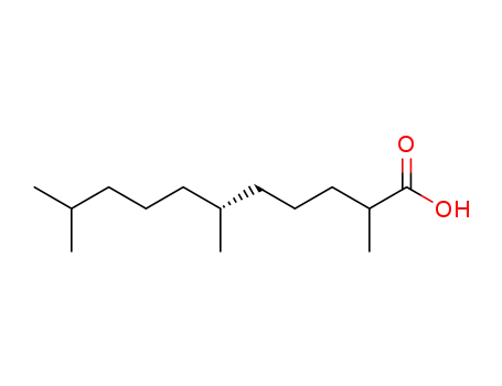Molecular Structure of 1115-94-2 (2,6,10-trimethylundecanoic acid)