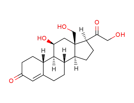 Molecular Structure of 111594-84-4 (18-hydroxy-19-norcorticosterone)