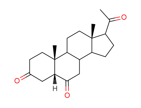 Molecular Structure of 1923-27-9 (Allopregnane-3,6,20-trione)