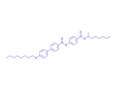 Molecular Structure of 112901-67-4 ((S)-4-[(1-METHYLHEPTYLOXY)CARBONYL]PHENYL 4'-OCTYLOXY-4-BIPHENYLCARBOXYLATE)