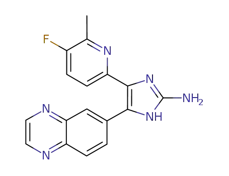 1H-IMidazol-2-aMine, 5-(5-fluoro-6-Methyl-2-pyridinyl)-4-(6-quinoxalinyl)-