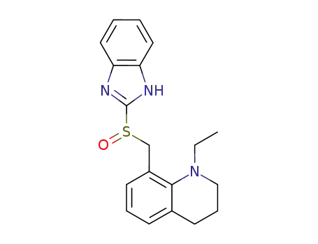 Molecular Structure of 112644-23-2 (8-((2-benzimidazolyl)sulfinylmethyl)-1-ethyl-1,2,3,4-tetrahydroquinoline)