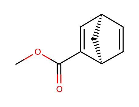 Molecular Structure of 111613-51-5 (Bicyclo[2.2.1]hepta-2,5-diene-2-carboxylic acid, methyl ester, (1S,4R)- (9CI))