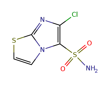 6-CHLORO-IMIDAZO[2,1-B]THIAZOLE-5-SULFONIC ACID 아미드